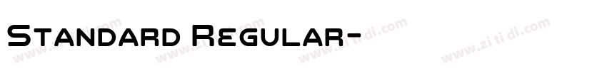 Standard Regular字体转换